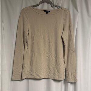 Banana Republic Beige Long Sleeve Top